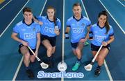 6 December 2018; Dublin players, from left, Jake Malone, Lauren Magee, Jonny Cooper and Ali Twomey were at the National Sports Campus today to launch AIG’s “try before you buy” SmartLane driving app, which gives good drivers up to 20% off their car insurance. Simply download the AIG SmartLane app to take part in the SmartLane driving challenge and you could win some great prizes including Dublin GAA jerseys and One4all vouchers. Go to www.aig.ie/smartlane  to find out more or visit the Android or iOS App store. Photo by Brendan Moran/Sportsfile