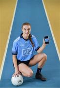6 December 2018; Dublin footballer Lauren Magee was at the National Sports Campus today to launch AIG’s “try before you buy” SmartLane driving app, which gives good drivers up to 20% off their car insurance. Simply download the AIG SmartLane app to take part in the SmartLane driving challenge and you could win some great prizes including Dublin GAA jerseys and One4all vouchers. Go to www.aig.ie/smartlane  to find out more or visit the Android or iOS App store. Photo by Brendan Moran/Sportsfile