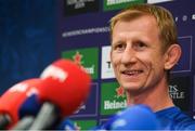 6 December 2018; Head coach Leo Cullen during a Leinster Rugby press conference at Leinster Rugby Headquarters in Dublin. Photo by Eóin Noonan/Sportsfile