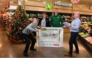 7 December 2018; In attendance are, from left, Niall McGuirk, Sports Officer, Fingal County Council, Liz Hogg, Store Manager, Dunnes, Ian Hunter, Centre Director, Swords Pavilions, and Paul Keogh, FAI Finagal County Council Development Officer, during the FAI / Fingal County Council Futsal Launch at Dunnes, Swords Pavilions Shopping Centre in Dublin. Photo by Sam Barnes/Sportsfile