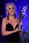 1 December 2018; Treasa Doherty of Donegal with her TG4 All Star award during the TG4 Ladies Football All Stars Awards 2018, in association with Lidl, at the Citywest Hotel in Dublin. Photo by Brendan Moran/Sportsfile