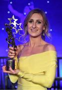 1 December 2018; Sinéad Burke of Galway with her TG4 All Star award during the TG4 Ladies Football All Stars Awards 2018, in association with Lidl, at the Citywest Hotel in Dublin. Photo by Brendan Moran/Sportsfile
