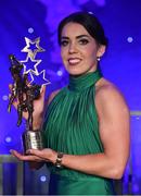 1 December 2018; Sarah Houlihan of Kerry with her TG4 All Star award during the TG4 Ladies Football All Stars Awards 2018, in association with Lidl, at the Citywest Hotel in Dublin. Photo by Brendan Moran/Sportsfile