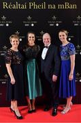 1 December 2018; Katy Herron of Donegal with her family, from left, Rose, Seamus and Lisa Herron during the TG4 Ladies Football All Stars Awards 2018, in association with Lidl, at the Citywest Hotel in Dublin. Photo by Brendan Moran/Sportsfile