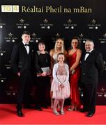 1 December 2018; Young Connacht Player of The Year Chellene Trill of Galway with her family, from left, Colm, Caroline, Andrea and Caitlin and Ben Trill during the TG4 Ladies Football All Stars Awards 2018, in association with Lidl, at the Citywest Hotel in Dublin. Photo by Brendan Moran/Sportsfile
