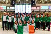 7 December 2018; The Ireland Team pictured at Dublin Airport prior to departing for the European Cross Country in Beekse Bergen Safari Park in Tilburg, Netherlands. Photo by Sam Barnes/Sportsfile