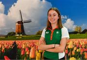 7 December 2018; Sarah Healy of Ireland pictured at Eindhoven Airport en route to the European Cross Country in Beekse Bergen Safari Park in Tilburg, Netherlands. Photo by Sam Barnes/Sportsfile