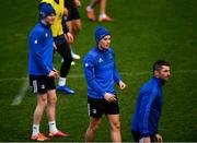 7 December 2018; Jonathan Sexton, left, Noel Reid, centre, and Rob Kearney during the Leinster Rugby captain's run at the Recreation Ground in Bath, England. Photo by Ramsey Cardy/Sportsfile