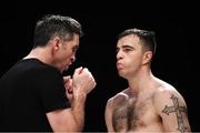 7 December 2018; Craig O'Brien and trainer Packie Collins prior to his super welterweight contest with Almin Kovacevic at The Royal Theatre in Castlebar, Mayo. Photo by Stephen McCarthy/Sportsfile