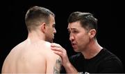 7 December 2018; Craig O'Brien and trainer Packie Collins prior to his super welterweight contest with Almin Kovacevic at The Royal Theatre in Castlebar, Mayo. Photo by Stephen McCarthy/Sportsfile