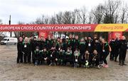 8 December 2018; The Ireland Team during the European Cross Country Previews at Beekse Bergen Safari Park in Tilburg, Netherlands. Photo by Sam Barnes/Sportsfile