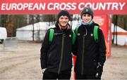 8 December 2018; Jack O'Leary, left, and Jamie Battle of Ireland during the European Cross Country Previews at Beekse Bergen Safari Park in Tilburg, Netherlands. Photo by Sam Barnes/Sportsfile