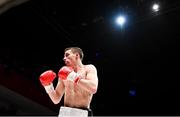 7 December 2018; Aaron Gethins during his welterweight contest with Silvije Kebet at The Royal Theatre in Castlebar, Mayo. Photo by Stephen McCarthy/Sportsfile