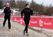 8 December 2018; Kerry O'Flaherty, right, and Ann Marie McGlynn of Ireland during the European Cross Country Previews at Beekse Bergen Safari Park in Tilburg, Netherlands. Photo by Sam Barnes/Sportsfile