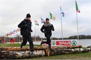 8 December 2018; Micheál Power, left, and Darragh McElhinney of Ireland during the European Cross Country Previews at Beekse Bergen Safari Park in Tilburg, Netherlands. Photo by Sam Barnes/Sportsfile