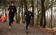 8 December 2018; Emma O'Brien, left, and Sarah Healy of Ireland during the European Cross Country Previews at Beekse Bergen Safari Park in Tilburg, Netherlands. Photo by Sam Barnes/Sportsfile