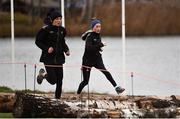 8 December 2018; Emma O'Brien, left, and Sarah Healy of Ireland during the European Cross Country Previews at Beekse Bergen Safari Park in Tilburg, Netherlands. Photo by Sam Barnes/Sportsfile