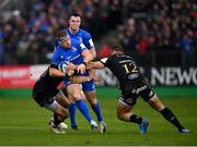 8 December 2018; Seán Cronin of Leinster is tackled by James Wilson, left, and Jamie Roberts of Bath during the European Rugby Champions Cup Pool 1 Round 3 match between Bath and Leinster at the Recreation Ground in Bath, England. Photo by Ramsey Cardy/Sportsfile