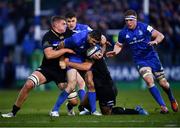 8 December 2018; Rob Kearney of Leinster is tackled by Tom Ellis, left, and Jamie Roberts of Bath during the European Rugby Champions Cup Pool 1 Round 3 match between Bath and Leinster at the Recreation Ground in Bath, England. Photo by Ramsey Cardy/Sportsfile