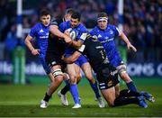 8 December 2018; Rob Kearney of Leinster is tackled by Tom Ellis, left, and Jamie Roberts of Bath during the European Rugby Champions Cup Pool 1 Round 3 match between Bath and Leinster at the Recreation Ground in Bath, England. Photo by Ramsey Cardy/Sportsfile