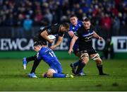8 December 2018; Jamie Roberts of Bath is tackled by Noel Reid of Leinster during the European Rugby Champions Cup Pool 1 Round 3 match between Bath and Leinster at the Recreation Ground in Bath, England. Photo by Ramsey Cardy/Sportsfile
