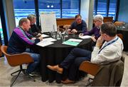 8 December 2018; Ard Stiúrthóir of the GAA Tom Ryan listens to attendees during a workshop on Fixtures during the National GAA Club Forum at Croke Park in Dublin. Photo by Brendan Moran/Sportsfile