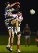 8 December 2018; Conor Swaine of Wexford in action against Conaill McKeever of Louth during the O'Byrne Cup Round 1 match between Louth and Wexford at the Darver Louth Centre of Excellence in Louth. Photo by David Fitzgerald/Sportsfile