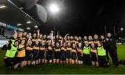 8 December 2018; Mourneabbey players and staff celebrate with the Dolores Tyrrell Memorial Cup following the All-Ireland Ladies Football Senior Club Championship Final match between Mourneabbey and Foxrock-Cabinteely at Parnell Park in Dublin. Photo by Stephen McCarthy/Sportsfile
