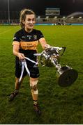 8 December 2018; Brid O'Sullivan of Mourneabbey celebrates with the Dolores Tyrrell Memorial Cup following the All-Ireland Ladies Football Senior Club Championship Final match between Mourneabbey and Foxrock-Cabinteely at Parnell Park in Dublin. Photo by Stephen McCarthy/Sportsfile