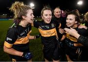 8 December 2018; Mourneabbey players, from left, Marie O'Callaghan, Niamh O'Sullivan and Brid O'Sullivan celebrate following the All-Ireland Ladies Football Senior Club Championship Final match between Mourneabbey and Foxrock-Cabinteely at Parnell Park in Dublin. Photo by Stephen McCarthy/Sportsfile