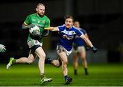 8 December 2018; Sean Tobin of Meath in action against David Conway of Laois during the O'Byrne Cup Round 1 match between Laois and Meath at O'Moore Park in Laois. Photo by Eóin Noonan/Sportsfile