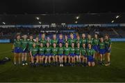 8 December 2018; The Emmet Óg squad prior to the All-Ireland Ladies Football Intermediate Club Championship Final match between Clontarf GAA, Dublin, and Emmet Óg, Monaghan, at Parnell Park in Dublin. Photo by Stephen McCarthy/Sportsfile