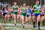 9 December 2018; Sarah Healy, right, and Emma O'Brien of Ireland competing in the U20 Women's event during the European Cross Country Championships at Beekse Bergen Safari Park in Tilburg, Netherlands. Photo by Sam Barnes/Sportsfile