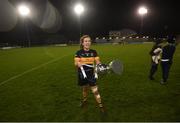 8 December 2018; Mourneabbey captain Brid O'Sullivan celebrates with the Dolores Tyrrell Memorial Cup following the All-Ireland Ladies Football Senior Club Championship Final match between Foxrock-Cabinteely, Dublin, and Mourneabbey, Cork, at Parnell Park in Dublin. Photo by Stephen McCarthy/Sportsfile