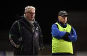 8 December 2018; Foxrock-Cabinteely manager Pat Ring, left, during the All-Ireland Ladies Football Senior Club Championship Final match between Foxrock-Cabinteely, Dublin, and Mourneabbey, Cork, at Parnell Park in Dublin. Photo by Stephen McCarthy/Sportsfile