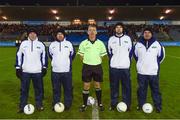 8 December 2018; Referee Brendan Rice and his officials prior to the All-Ireland Ladies Football Senior Club Championship Final match between Foxrock-Cabinteely, Dublin, and Mourneabbey, Cork, at Parnell Park in Dublin. Photo by Stephen McCarthy/Sportsfile
