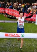 9 December 2018; Jakob Ingerbrigsten of Norway, on his way to winning the Men's U20 Event during the European Cross Country Championships at Beekse Bergen Safari Park in Tilburg, Netherlands. Photo by Sam Barnes/Sportsfile