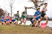 9 December 2018; Michael Power, right, and Jamie Battle, centre, of Ireland competing in the U20 Men's event during the European Cross Country Championships at Beekse Bergen Safari Park in Tilburg, Netherlands. Photo by Sam Barnes/Sportsfile