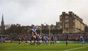 8 December 2018; Devin Toner of Leinster wins possession in the lineout from Dave Attwood of Bath during the European Rugby Champions Cup Pool 1 Round 3 match between Bath and Leinster at the Recreation Ground in Bath, England. Photo by Ramsey Cardy/Sportsfile