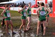 9 December 2018; Ireland Senior Women's Team after competing in the Senior Women's event during the European Cross Country Championships at Beekse Bergen Safari Park in Tilburg, Netherlands. Photo by Sam Barnes/Sportsfile