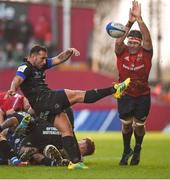 9 December 2018; Ludovic Radosavljevic of Castres Olympique in action against Billy Holland of Munster during the European Rugby Champions Cup Pool 2 Round 3 match between Munster and Castres at Thomond Park in Limerick. Photo by Diarmuid Greene/Sportsfile