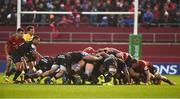 9 December 2018; A general view of a scrum during the European Rugby Champions Cup Pool 2 Round 3 match between Munster and Castres at Thomond Park in Limerick. Photo by Diarmuid Greene/Sportsfile