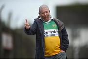 9 December 2018; Offaly supporter Mick McDonagh reacts during the Walsh Cup Round 1 match between Offaly and Laois at St Brendan's Park in Offaly. Photo by David Fitzgerald/Sportsfile