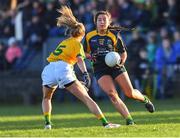 9 December 2018; Shauna Murphy of Glanmire in action against Edel Meers of Tourlestrane during the All-Ireland Ladies Football Junior Club Championship Final match between Glanmire and Tourlestrane at Duggan Park in Galway. Photo by Piaras Ó Mídheach/Sportsfile