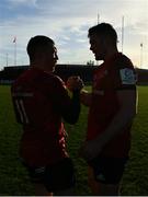 9 December 2018; Keith Earls and Peter O'Mahony of Munster celebrate after the European Rugby Champions Cup Pool 2 Round 3 match between Munster and Castres at Thomond Park in Limerick. Photo by Diarmuid Greene/Sportsfile