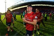 9 December 2018; Sam Arnold of Munster leaves the pitch after the European Rugby Champions Cup Pool 2 Round 3 match between Munster and Castres at Thomond Park in Limerick. Photo by Brendan Moran/Sportsfile