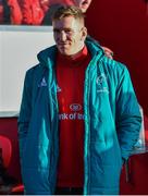 9 December 2018; Chris Farrell of Munster, who pulled out of the game during the warm-up, after the European Rugby Champions Cup Pool 2 Round 3 match between Munster and Castres at Thomond Park in Limerick. Photo by Brendan Moran/Sportsfile