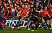9 December 2018; Conor Murray of Munster passes to team-mate CJ Stander to set up their side's second try the European Rugby Champions Cup Pool 2 Round 3 match between Munster and Castres at Thomond Park in Limerick. Photo by Diarmuid Greene/Sportsfile