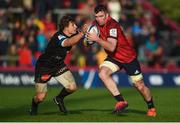 9 December 2018; Peter O'Mahony of Munster is tackled by Florian Vialelle of Castres Olympique during the European Rugby Champions Cup Pool 2 Round 3 match between Munster and Castres at Thomond Park in Limerick. Photo by Diarmuid Greene/Sportsfile