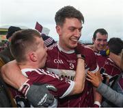9 December 2018; David McGivney, right, and Michael Cunningham of Mullinalaghta St Columba's celebrate with supporters after the AIB Leinster GAA Football Senior Club Championship Final match between Kilmacud Crokes and Mullinalaghta St Columba's at Bord na Móna O'Connor Park in Offaly. Photo by Daire Brennan/Sportsfile